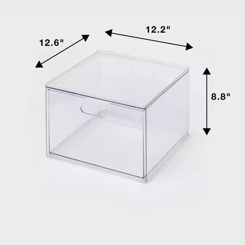 Contenitore trasparente a cassetto singolo – 1 cassetto, per 1 persona