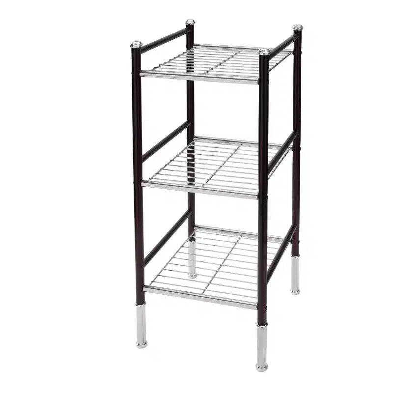 3 Tier Duplex Line Storage Tower Black - Organize It All