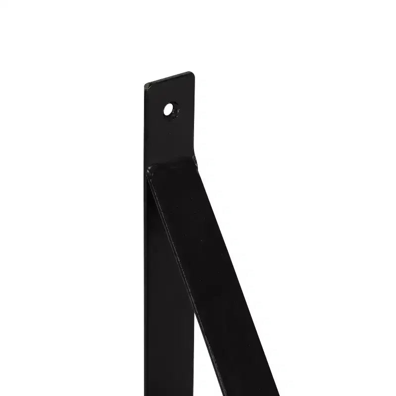 Mensole a muro galleggianti in legno bianco e nero, set da 2