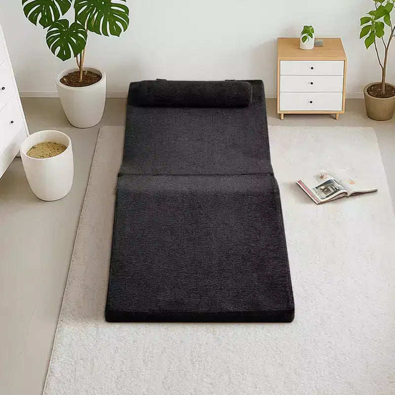 Divano Letto Tatami Pieghevole – Spugna ad Alta Densità, Seduta Singola, Beige / Nero / Blu / Grigio / Giallo