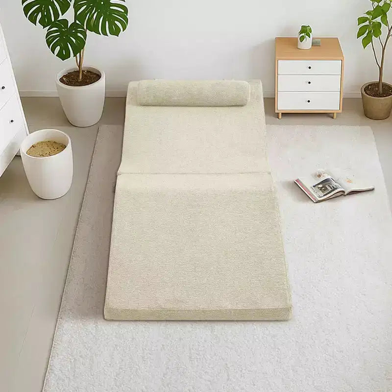 Divano Letto Tatami Pieghevole – Spugna ad Alta Densità, Seduta Singola, Beige / Nero / Blu / Grigio / Giallo