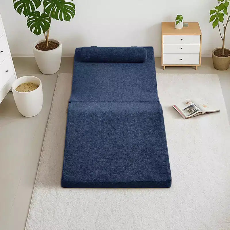 Divano Letto Tatami Pieghevole – Spugna ad Alta Densità, Seduta Singola, Beige / Nero / Blu / Grigio / Giallo