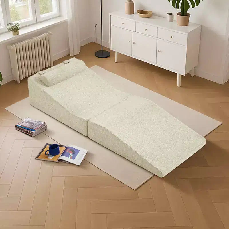 Divano Letto Tatami Pieghevole – Spugna ad Alta Densità, Seduta Singola, Beige / Nero / Blu / Grigio / Giallo