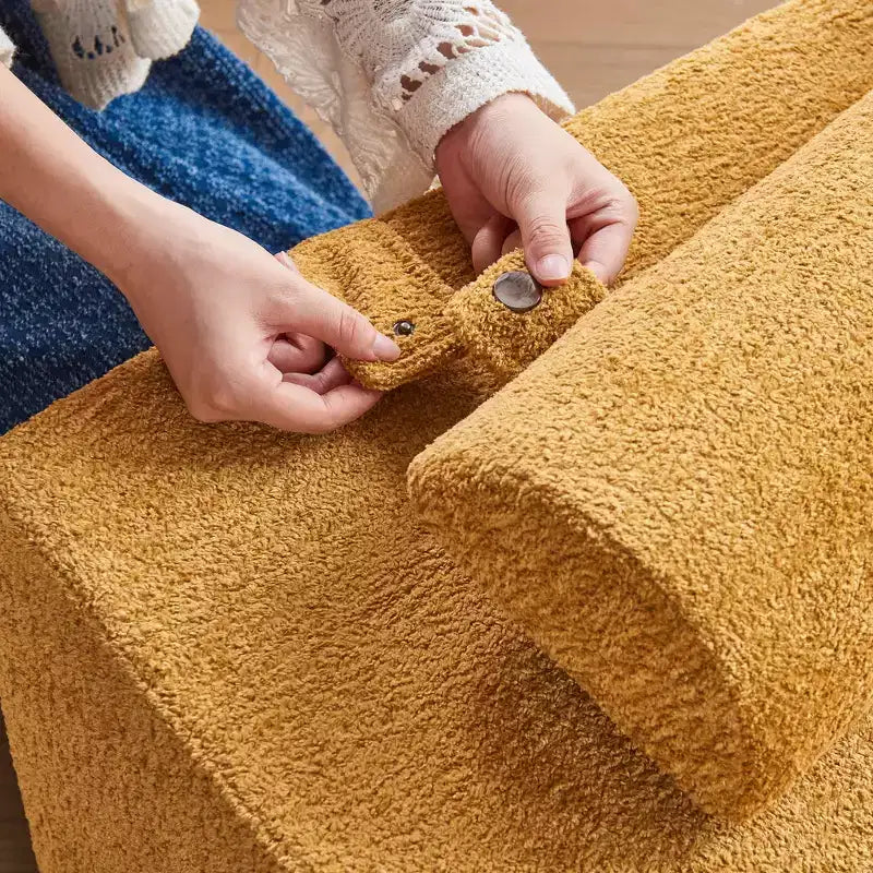 Divano Letto Tatami Pieghevole – Spugna ad Alta Densità, Seduta Singola, Beige / Nero / Blu / Grigio / Giallo