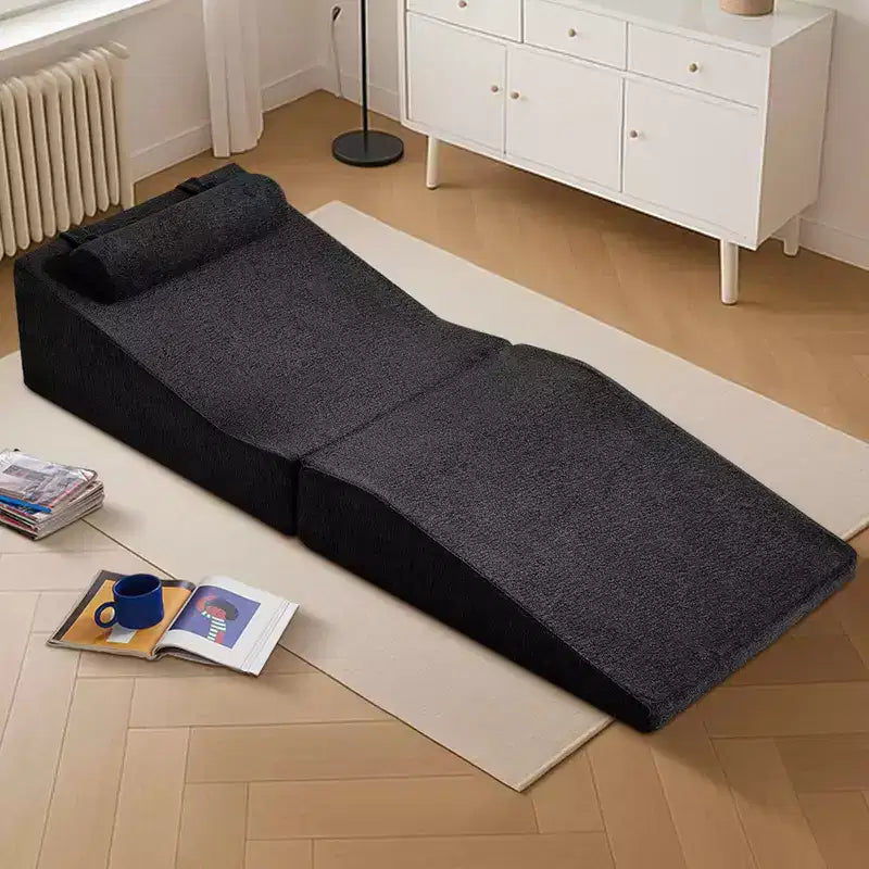 Divano Letto Tatami Pieghevole – Spugna ad Alta Densità, Seduta Singola, Beige / Nero / Blu / Grigio / Giallo