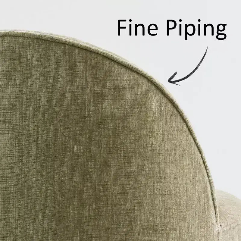 Poltrona girevole accent in ciniglia senza braccioli con rotelle – Beige / Nero / Brie / Marrone / Verde oliva, Posti a sedere 1