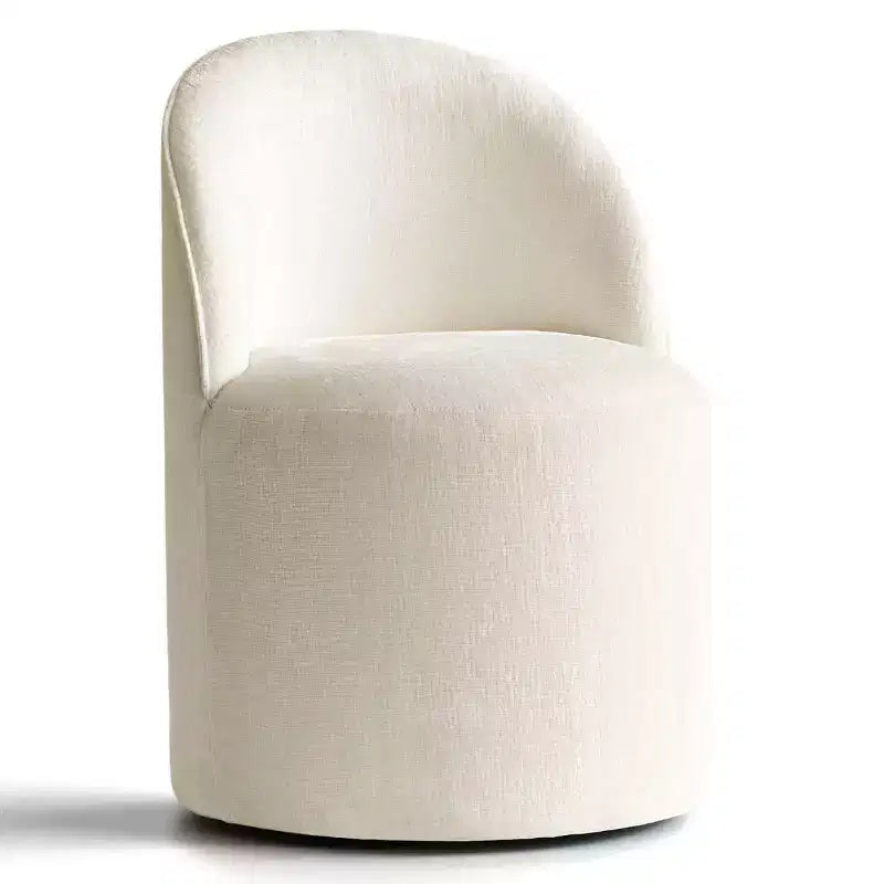 Poltrona girevole accent in ciniglia senza braccioli con rotelle – Beige / Nero / Brie / Marrone / Verde oliva, Posti a sedere 1