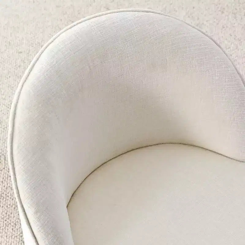 Poltrona girevole accent in ciniglia senza braccioli con rotelle – Beige / Nero / Brie / Marrone / Verde oliva, Posti a sedere 1