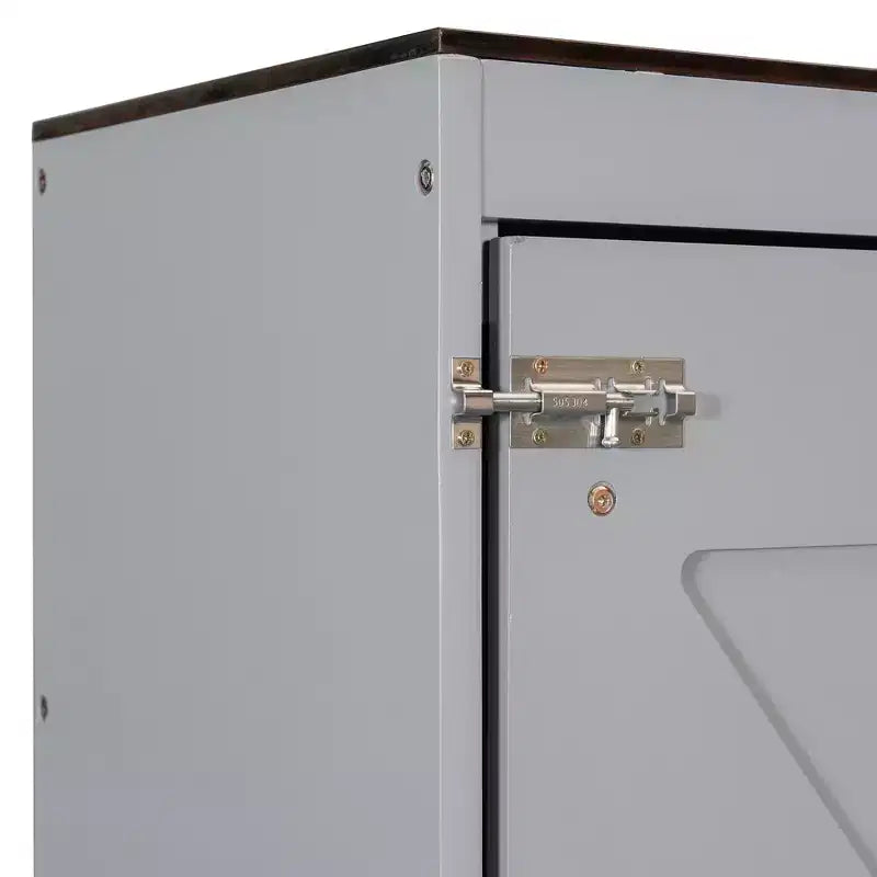 Letto a scomparsa matrimoniale Queen grigio/bianco con prese di corrente e porte USB, si ripiega piatto, per 2 persone