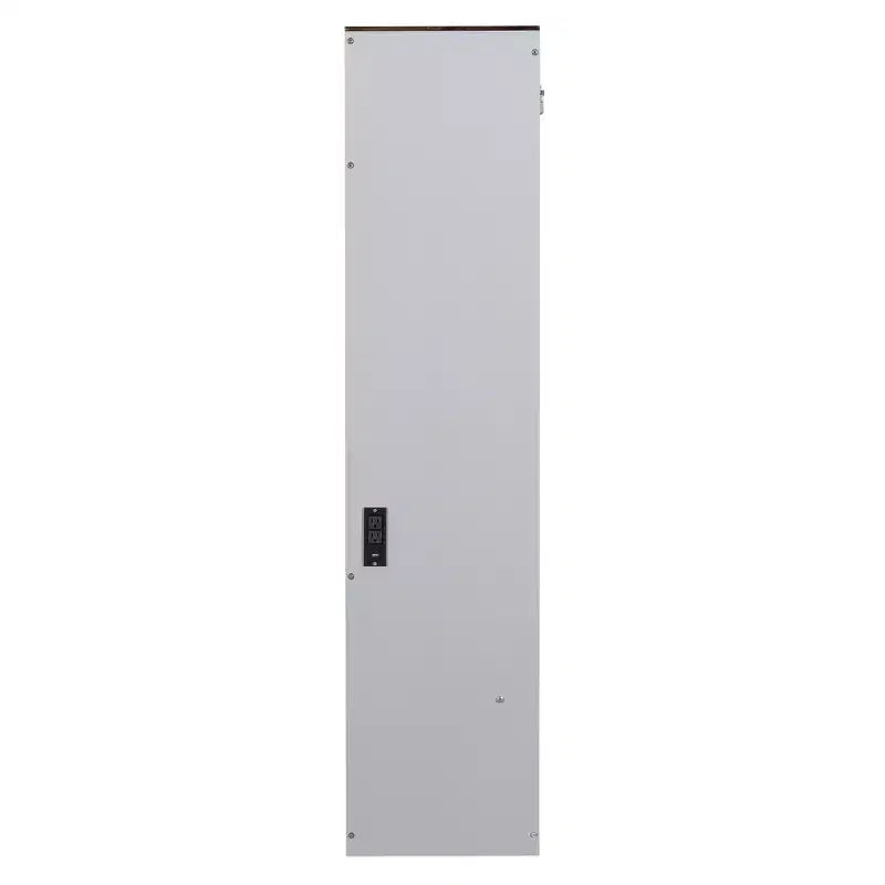 Letto a scomparsa matrimoniale Queen grigio/bianco con prese di corrente e porte USB, si ripiega piatto, per 2 persone