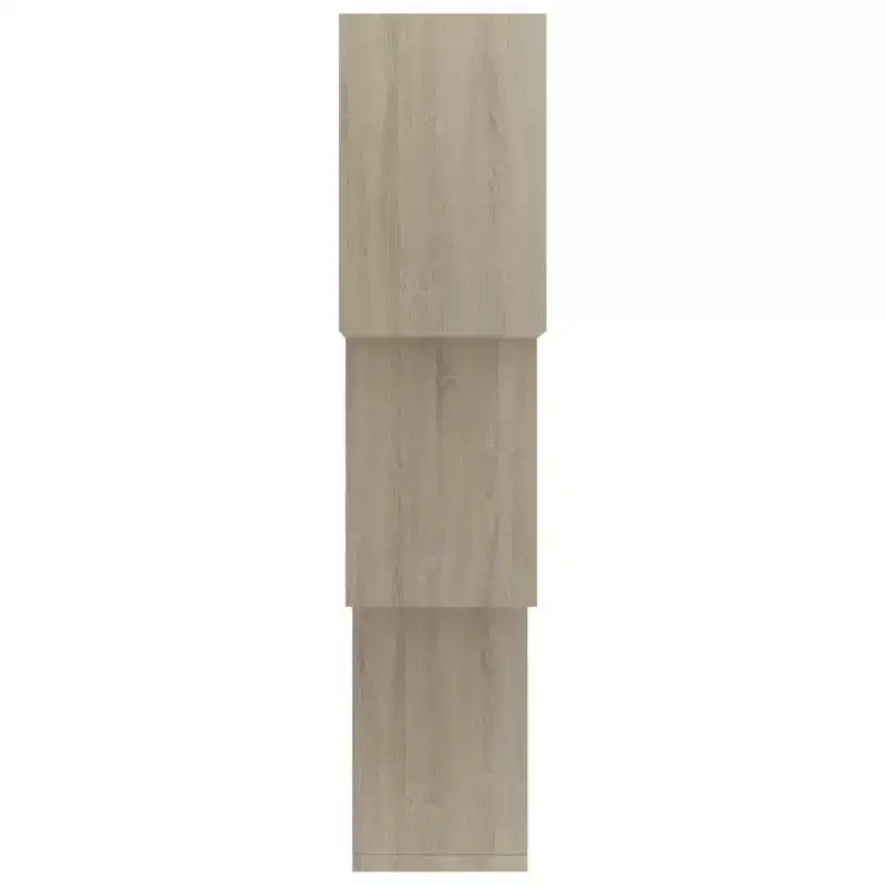 Mensola da parete a cubo Sonoma Oak, Marrone, Quadrata, Set da 3 mensole
