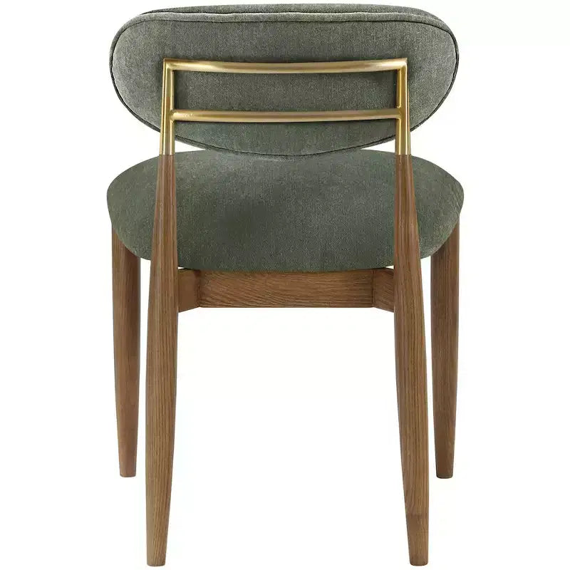 Sedia da pranzo senza braccioli Olive, set da 2 – Rivestita in tessuto, posti a sedere 2