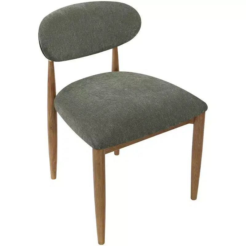 Sedia da pranzo senza braccioli Olive, set da 2 – Rivestita in tessuto, posti a sedere 2