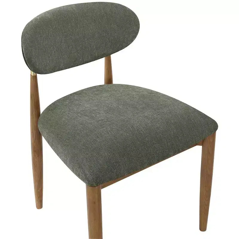 Sedia da pranzo senza braccioli Olive, set da 2 – Rivestita in tessuto, posti a sedere 2