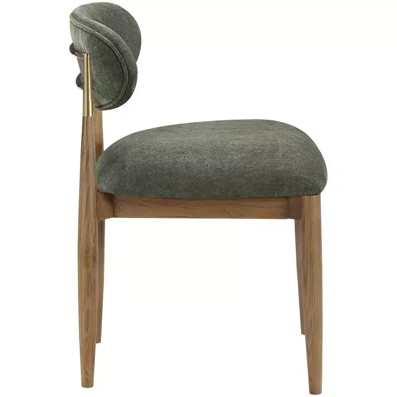 Sedia da pranzo senza braccioli Olive, set da 2 – Rivestita in tessuto, posti a sedere 2
