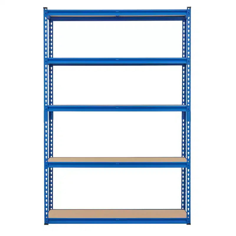 Scaffalatura in Metallo a 5 Ripiani, Nero / Blu, 2000–2500 libbre, Montaggio da 2 Persone