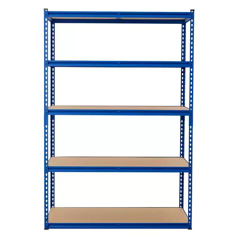 Scaffalatura in Metallo a 5 Ripiani, Nero / Blu, 2000–2500 libbre, Montaggio da 2 Persone
