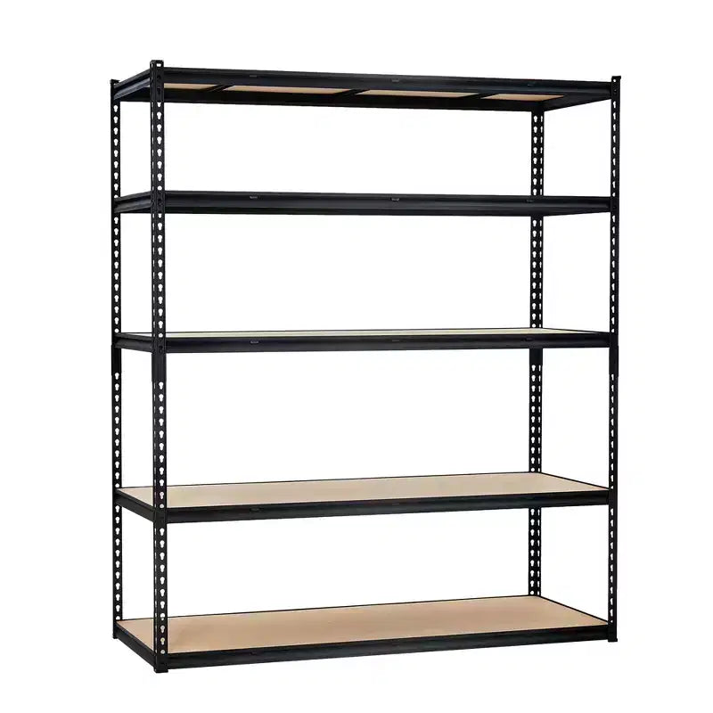 Scaffalatura in Metallo a 5 Ripiani, Nero / Blu, 2000–2500 libbre, Montaggio da 2 Persone