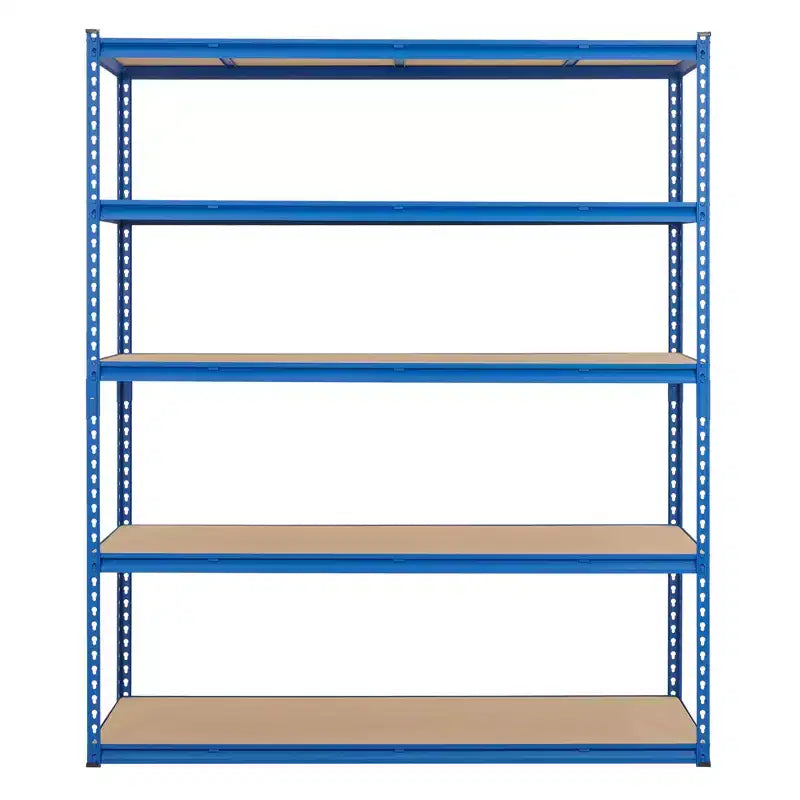 Scaffalatura in Metallo a 5 Ripiani, Nero / Blu, 2000–2500 libbre, Montaggio da 2 Persone