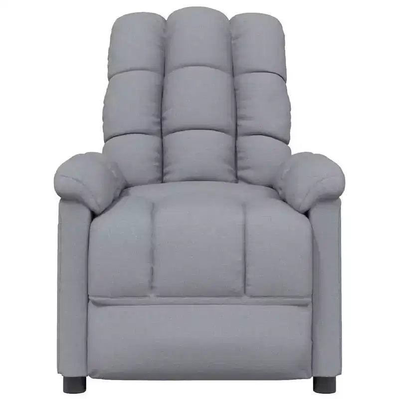 Poltrona reclinabile massaggiante 1 posto, marrone scuro / grigio chiaro / tortora