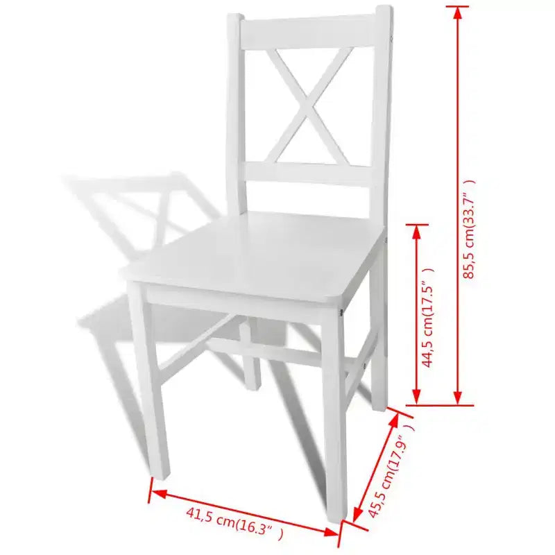 Sedia da pranzo senza braccioli marrone scuro / bianca / bianca e beige, set da 2 / 4 / 6