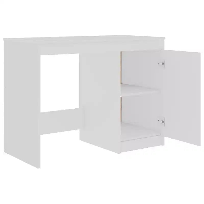 Scrivania ad angolo Sonoma Oak/bianco con cassetto, 1 persona