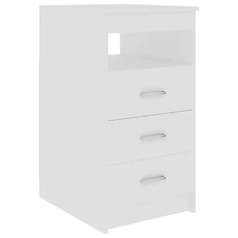 Scrivania ad angolo Sonoma Oak/bianco con cassetto, 1 persona