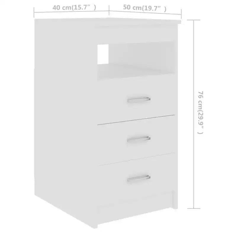 Scrivania ad angolo Sonoma Oak/bianco con cassetto, 1 persona