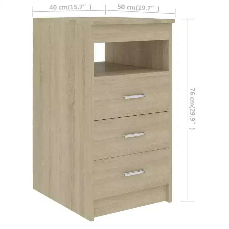 Scrivania ad angolo Sonoma Oak/bianco con cassetto, 1 persona
