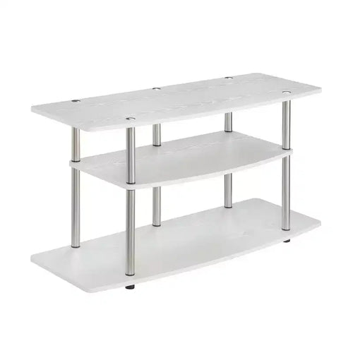 Designs2Go 3 Tier Wide TV Stand for TVs up to 43 - Breighton Home