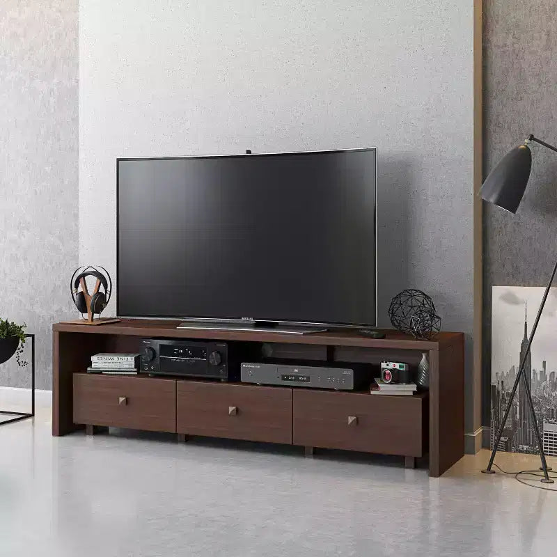 Mobile porta TV Hickory Marrone con cassetti e ripiani, Adatto a TV fino a 75", Montaggio 1–2 persone