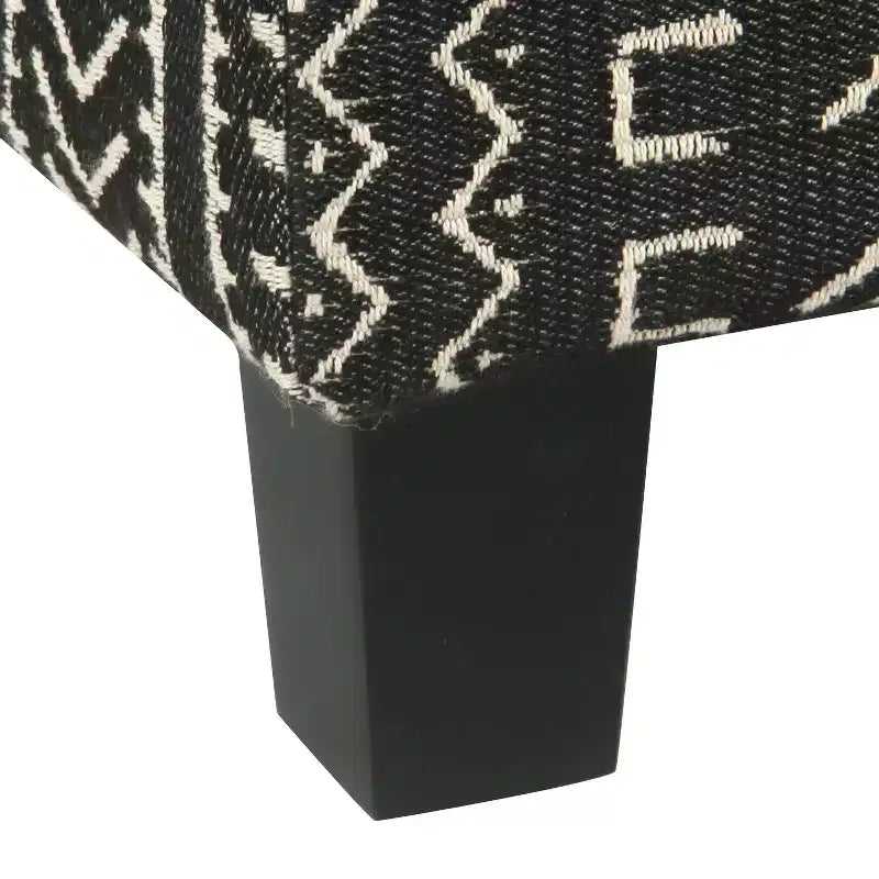Pouf contenitore quadrato Onyx con piano sollevabile, imbottito, 1 posto