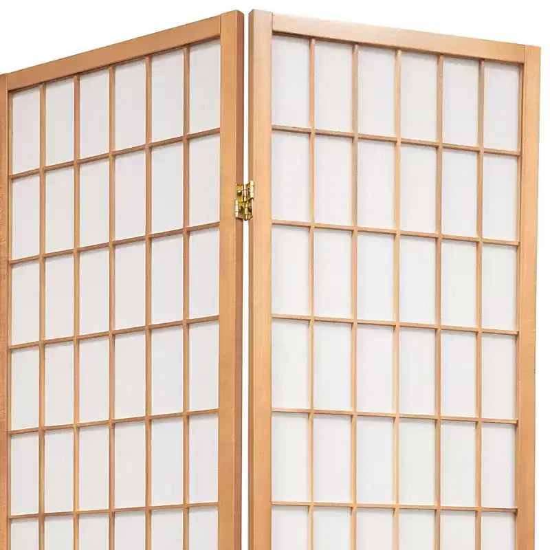 Paravento Shoji a 4 ante con finestre naturali, per 1 persona