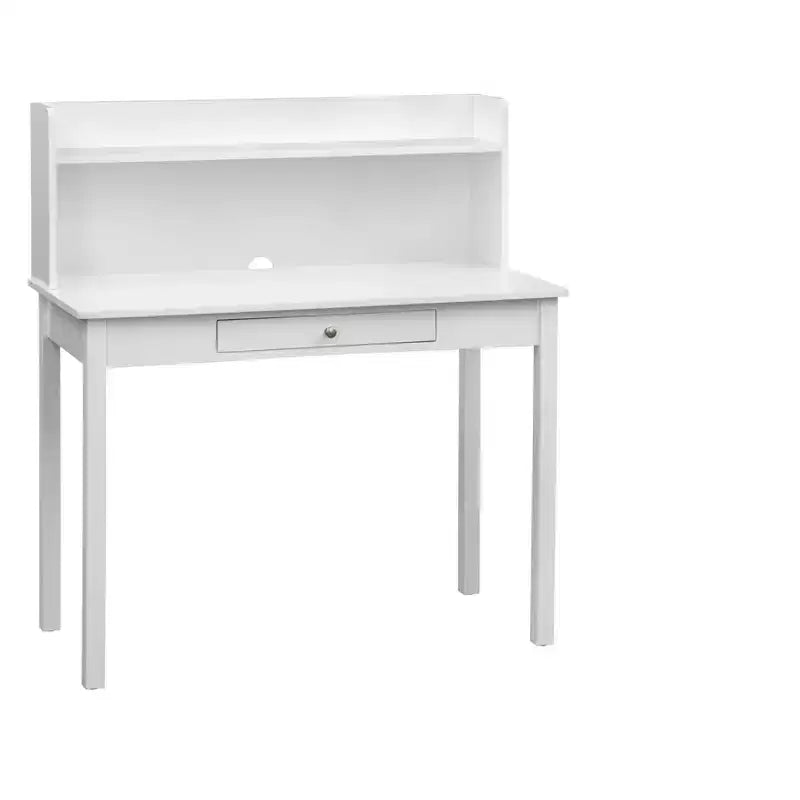 Buylateral Foster Compact Design Desk with Hutch White