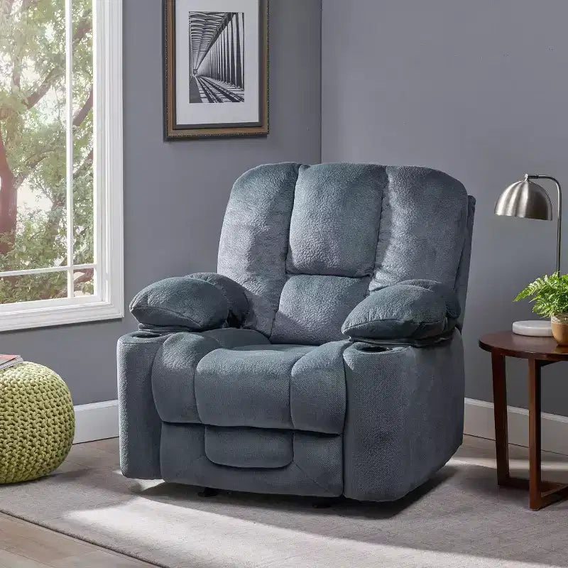 Poltrona reclinabile Glider Club – Cioccolato / Latte / Grigio – 1 posto