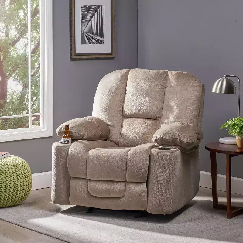 Poltrona reclinabile Glider Club – Cioccolato / Latte / Grigio – 1 posto