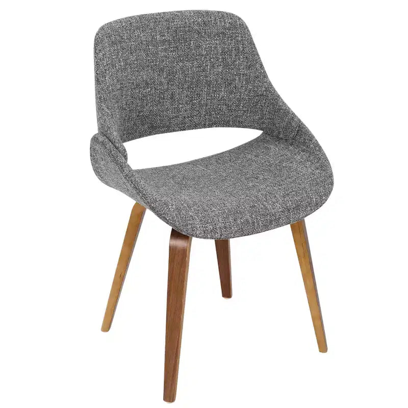 Sedia da pranzo moderna di metà secolo, multicolore, set da 2