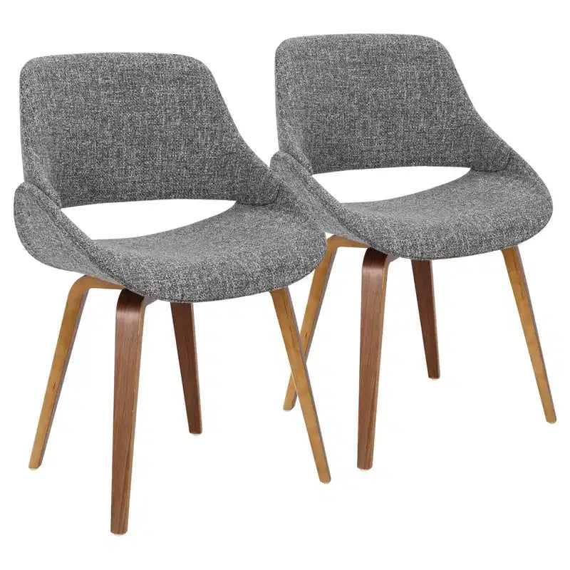 Sedia da pranzo moderna di metà secolo, multicolore, set da 2