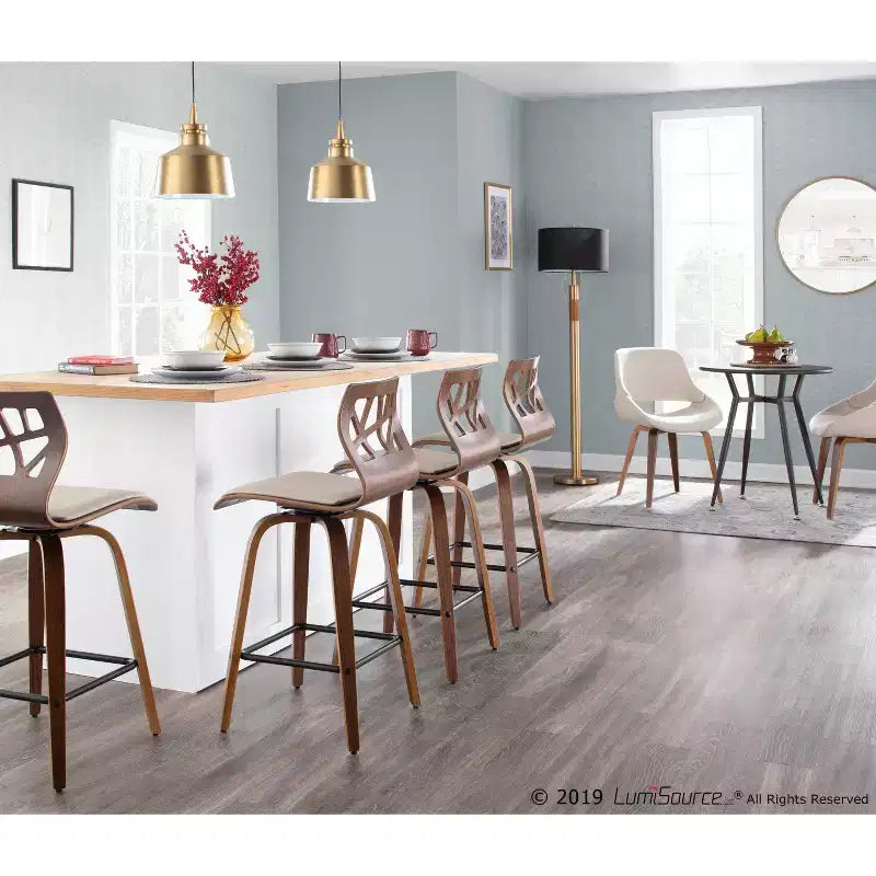 Sedia da pranzo moderna di metà secolo, multicolore, set da 2