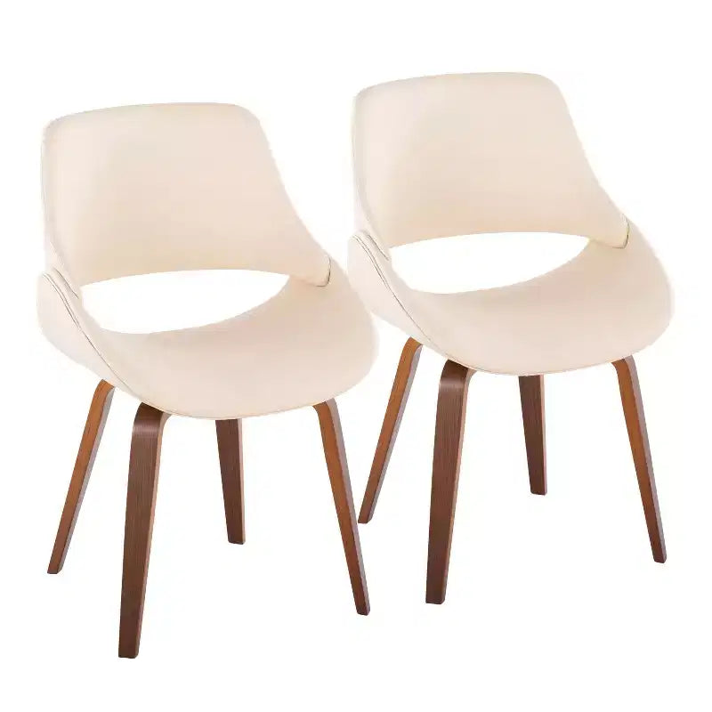 Sedia da pranzo moderna di metà secolo, multicolore, set da 2