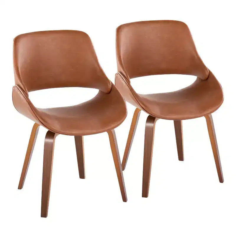 Sedia da pranzo moderna di metà secolo, multicolore, set da 2