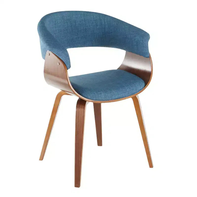 Sedia da pranzo moderna di metà secolo, multicolore, set da 2