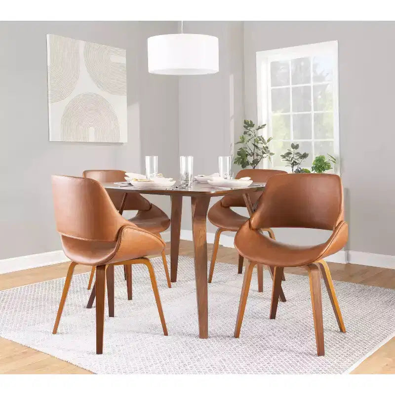 Sedia da pranzo moderna di metà secolo, multicolore, set da 2