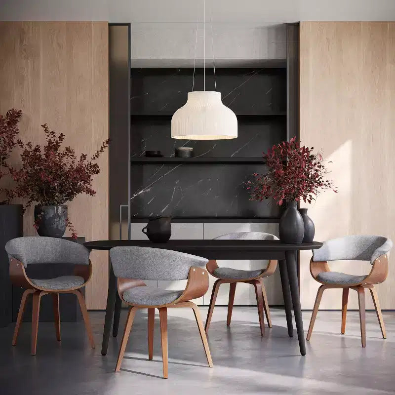 Sedia da pranzo moderna di metà secolo, multicolore, set da 2