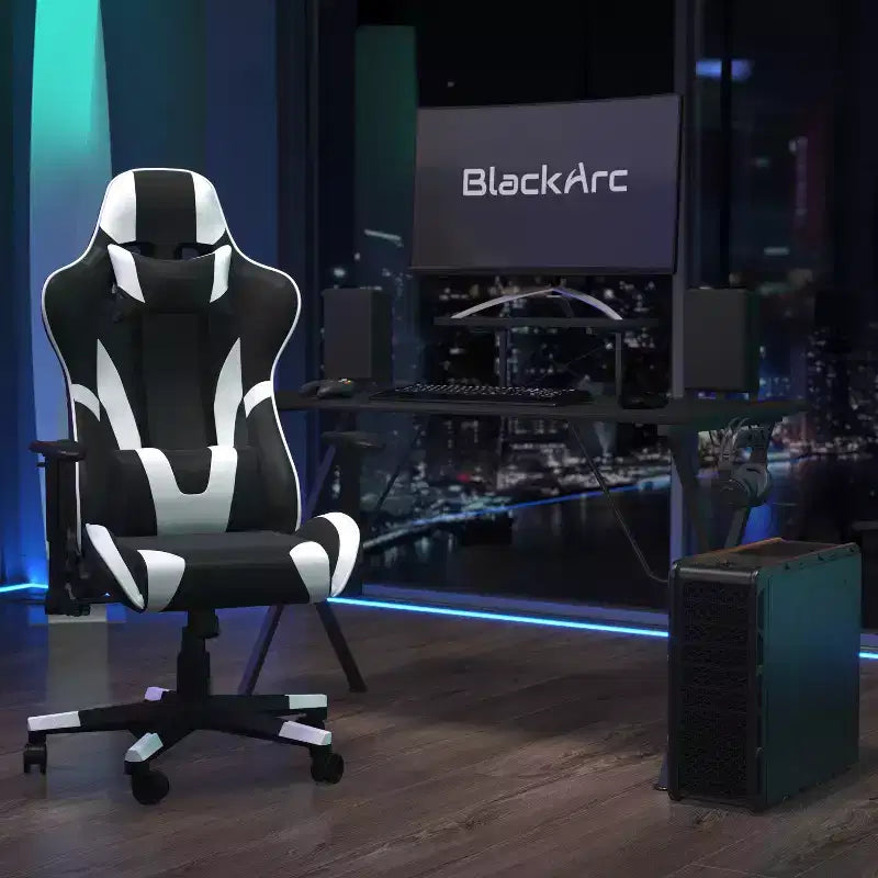 Sedia e Scrivania Gaming Nere/Rosse – Reclinabili, 1 Persona