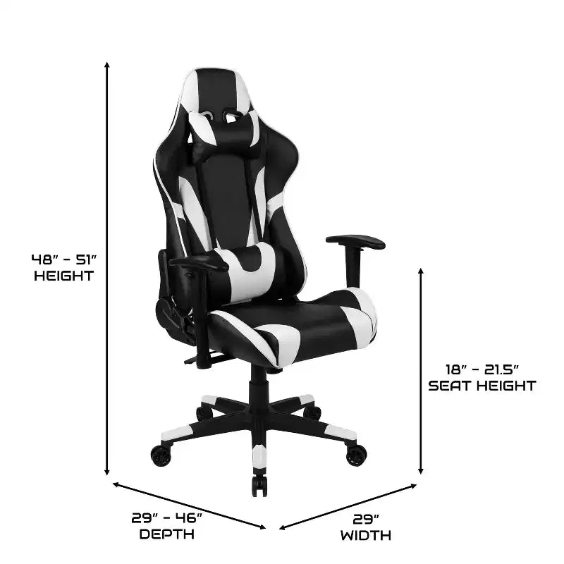 Sedia e Scrivania Gaming Nere/Rosse – Reclinabili, 1 Persona
