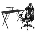 Sedia e Scrivania Gaming Nere/Rosse – Reclinabili, 1 Persona