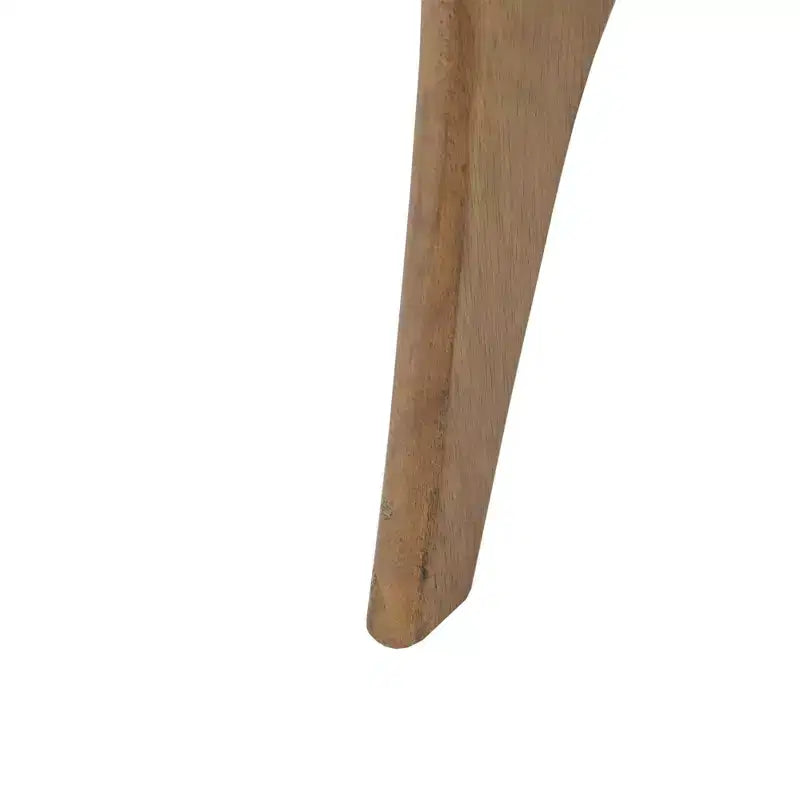 Tavolino laterale triangolare in legno marrone chiaro/noce pecan, per 1 persona