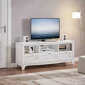Mobile TV Tradizionale Colore Legno Naturale con Cassetto, Adatto per TV fino a 60", Montaggio per 1 Persona