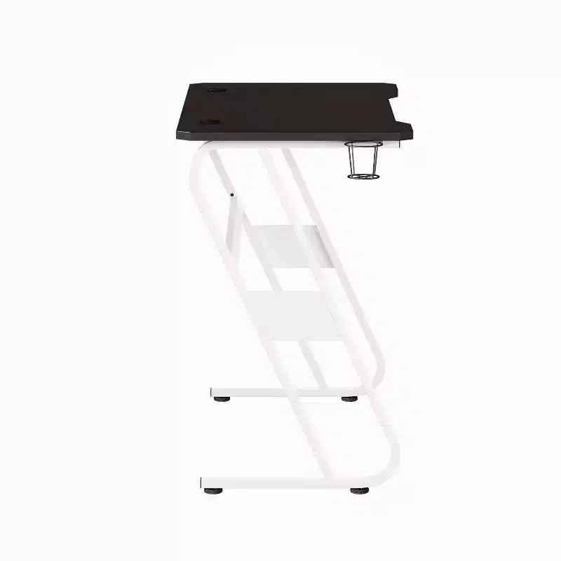 Scrivania gaming a Z, nero/blu, per 1 persona